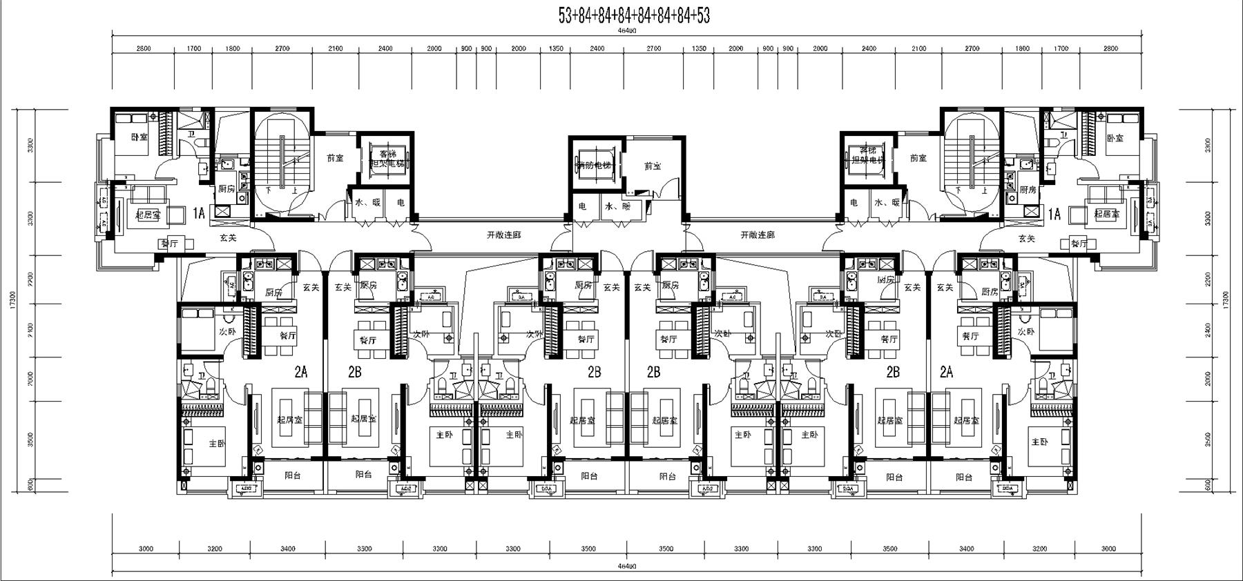 戶型-經(jīng)典T6戶型值得學(xué)習(xí)53+84+84+84+84+84+84+53