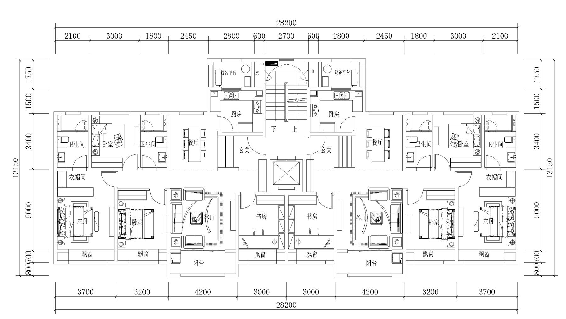 戶型-金茂上海CAD戶型標(biāo)準(zhǔn)化匯總（22個）