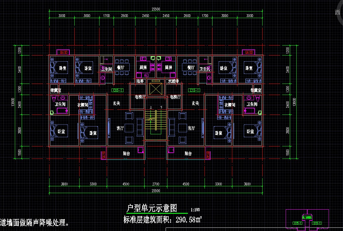戶型-4室2廳2衛(wèi) 145平_t8
