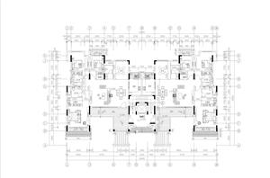 戶(hù)型-經(jīng)典一梯兩戶(hù)九層洋房（平立剖面全套圖）