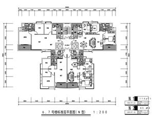 戶型-0012蔚藍(lán)海岸6,7號(hào)樓