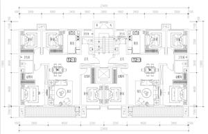 戶型-138.11 T2四室戶型