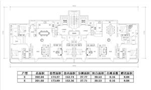 戶型-t2 200平 五開間-1