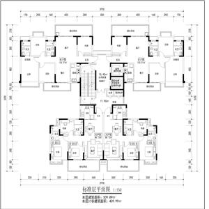 戶型-T4高層124 96