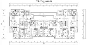 戶型-(最新)杭州標(biāo)準(zhǔn)化戶型33F-2T4-100B+89