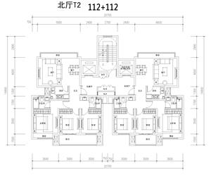 戶型-04-二類高層CAD匯總北廳-T2-112
