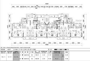 戶型-碧桂園標(biāo)注化戶型，北連廊，面積段120,100