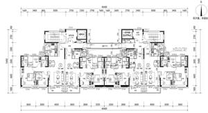 戶型-YJ115&95-1(T4-34X)(三開(kāi)間 三房 合廳 北方版)