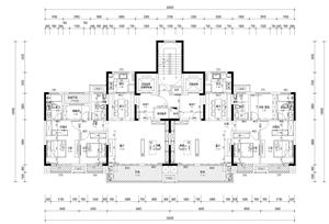 戶(hù)型-研發(fā)CAD戶(hù)型庫(kù)-18下（12~18層）-寬廳