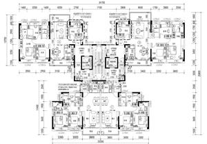 戶型-YJG140&105n YJY140&105n(T4-33X)(四三房 南北通透 分廳 南方版)-1