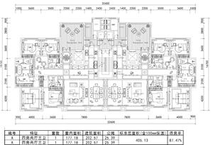 戶型-中高-T2-北京葛洲壩180 180小高層戶型