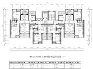 戶型-（上海中糧新場）T4-（88 40 40 88）