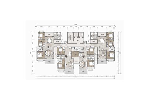 戶型-17層2t4戶128㎡+109㎡+89㎡+128㎡高層（大贈(zèng)送）