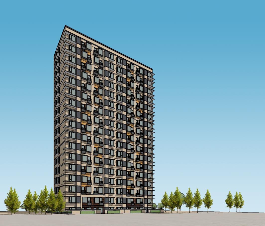 德式小高層01-外觀|模型|效果圖