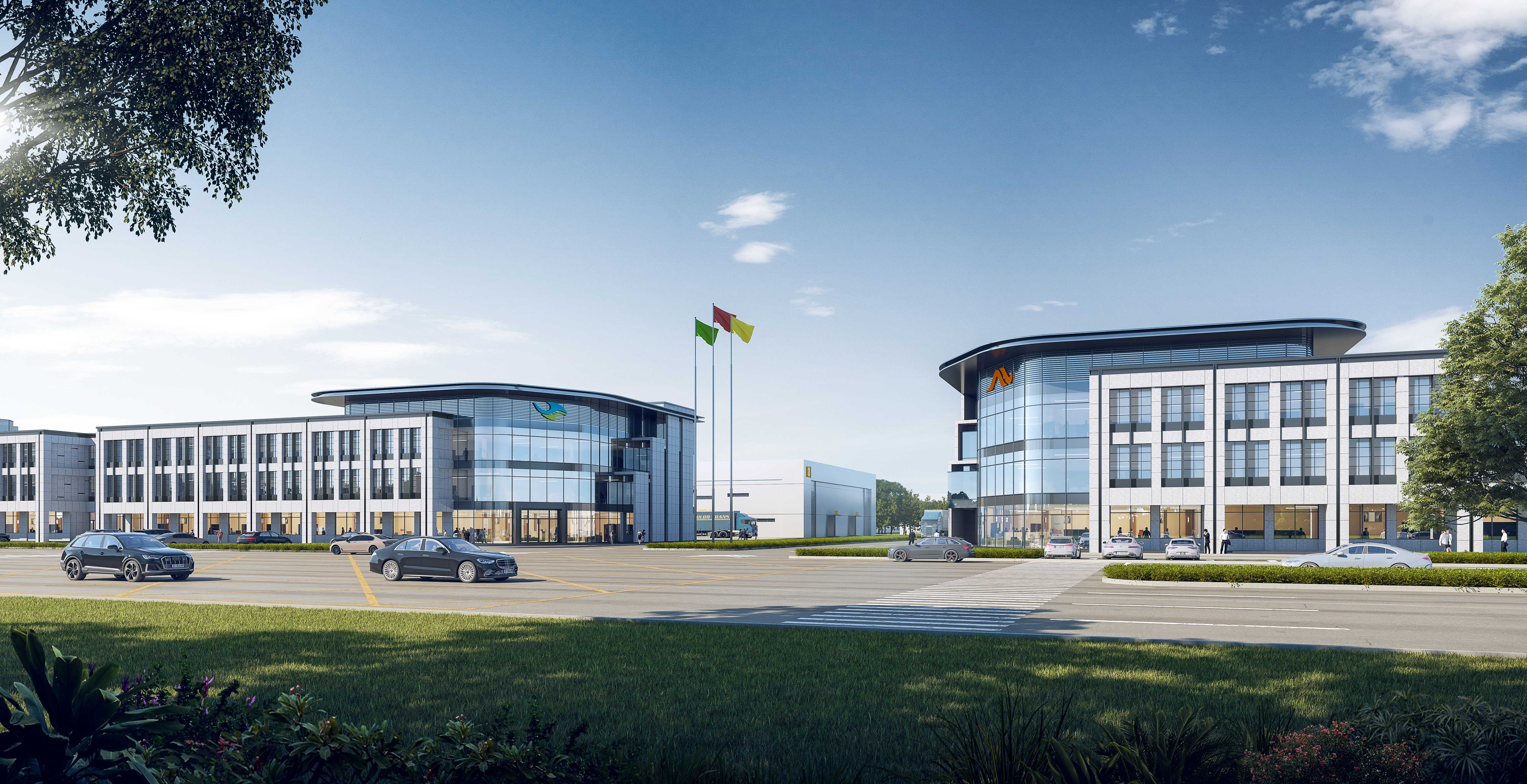 現(xiàn)代辦公 產(chǎn)業(yè)園-外觀|模型|效果圖